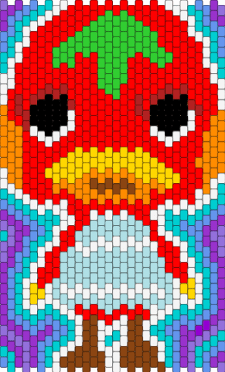 ketchup animal crossing bg - light blue,red