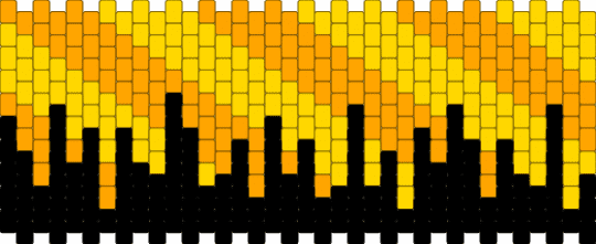 Newgrounds Logo-Themed Multistitch Cuff - orange,yellow,newgrounds,logo,multistitch,cuff,black