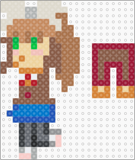 monika hanging doll - tan,beige,red,ddlc,monkiaddlc,lilmonix3,doki doki,lesbianssssss,gey,gay,bleh