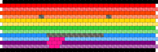 :P rainbow cuff - red