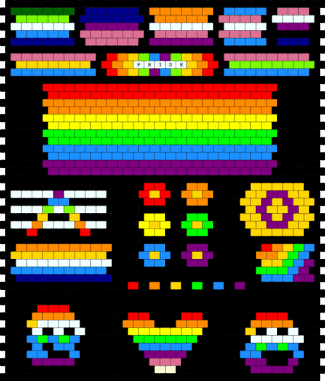Pride - black,yellow,light blue,colorful