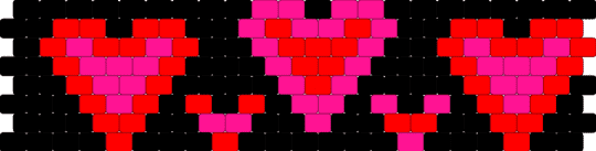 Hearts - red,pink
