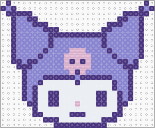 Kuromi Face Purple - purple,blue,kuromi,sanrio,purplekuromi