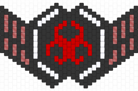 Gas mask - black, red, white