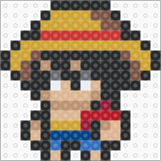 luffy - black,red,beige,orange