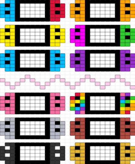 Nintendo switch (creds to blossom) - colorful, pink, white, yellow