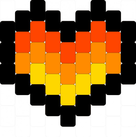 Homestuck Horn Inspired Hearts ✨ - red,orange