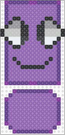 Exclamation Mark Animatic Battle Limbless Perler - pink,animatic battle,exclamation mark,limbless,perler,kandi,craft,art,osc