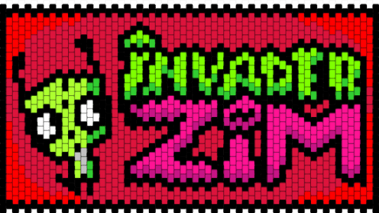 Invader zim finished - red