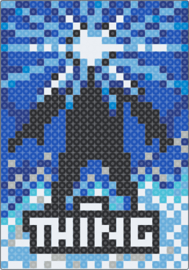 Movie poster: The Thing - blue, horror, horror movie, light blue, movie, movie poster, the thing, the thing 1982