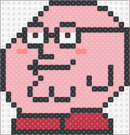 kirby griffin - peter giffin,kirby,mashup,family guy,nintendo,character,silly,video game,tv show,cartoon,nintendo,pink