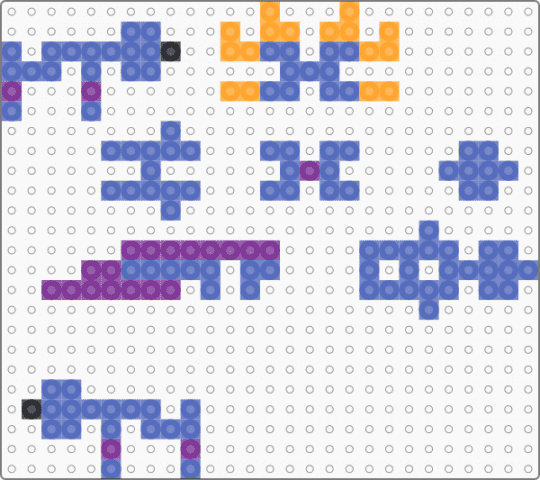 Blue Minecraft Axolotl - blue