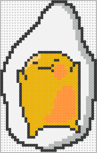 sanrio gudetama 2x2 board - white,orange,sanrio,gudetama,4x4,character,yellow