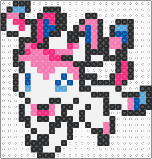 Sylveon (Normal  1 of 9) - white,pink,pokemon