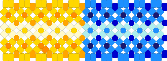 sun / moon - light blue, yellow
