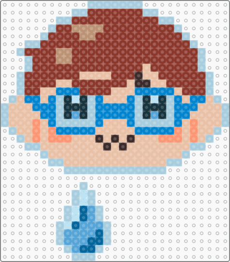 Water boy dispatch - light blue,red,beige,dispatch,game,dispatch game,waterboy,water boy,chibi,chibi waterboy