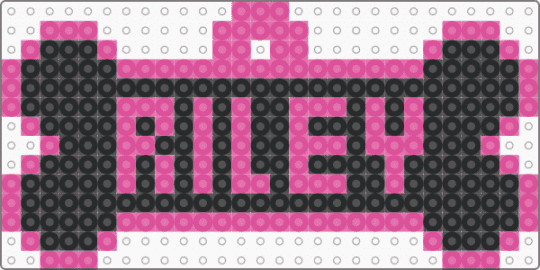 Pup Riley Name Tag - pink,black,pup,pup pride,name tag