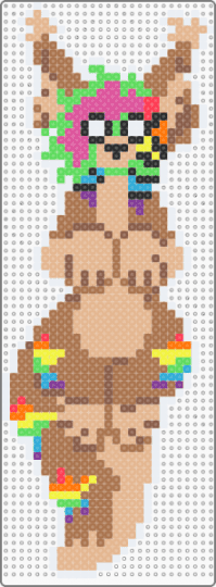 Y1Ff3 but different lol - tan,beige,furry,fursona,border collie,dog,sparkledog,lynx,animal,rainbow