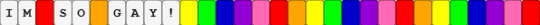 IM SO GAY! - purple, red