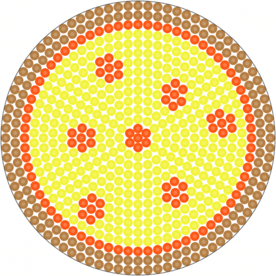 peperoni pizza drink coaster :3 - drink coaster, peperoni, pizza, yellow