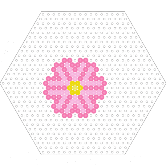 🌸Hexagon Pink Flower🌸 - pink