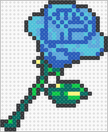 Flower 3 - blue,light blue,flower,love