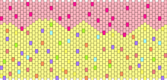 cake bag :D - pink,yellow,cake,confetti cake,bag