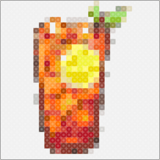 ice tea - white,yellow,orange,red