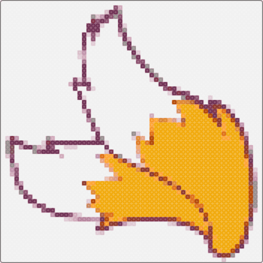Tails's tails - white,pink,orange