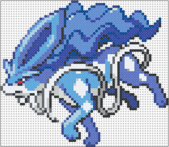 Shiny Suicune - blue,light blue