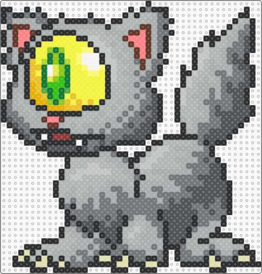 Meowclops Petpet - gray,beige,neopets,petpet,meowclopse,cyclops,cat