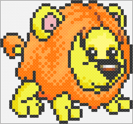 Noil Petpet - orange,yellow,noil,lion,neopets,petpet