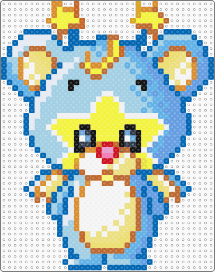 Ona Petpet - yellow,blue,light blue,neopets,ona,petpet,bear
