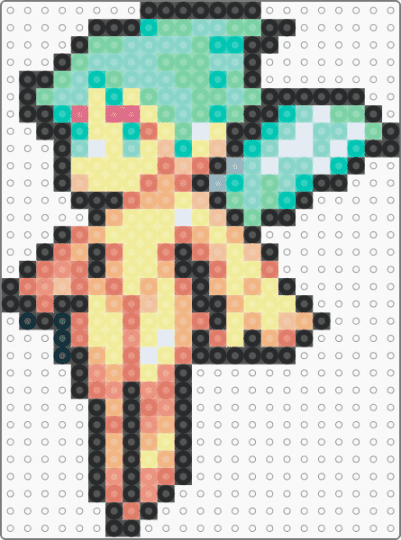 Puck - teal,orange,colorful,berserk,guts,puck