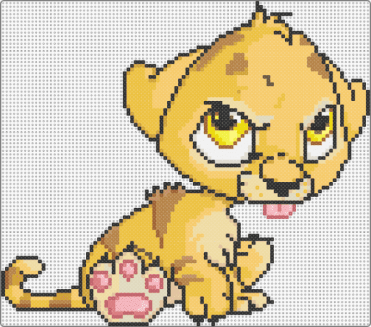 Cranky Baby Kougra - yellow,beige,kougra,neopets,baby,cranky,cute,tiger