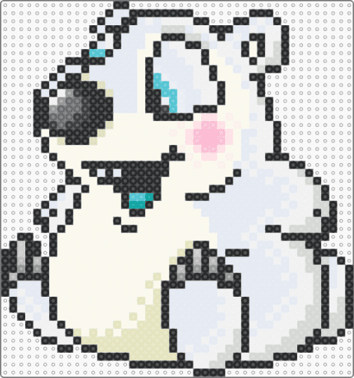 Polarchuck Petpet - beige, neopets, petpet, polar bear, white