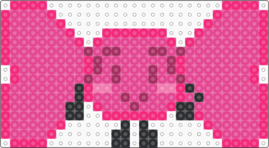Bow inanimate insanity / ii perler pattern!! - pink,bow,inanimate insanity,ii,bow ii,bow inanimate insanity,pink bow