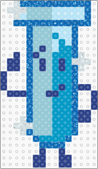 Blue ray test tube ii/inanimate insanity perler!:] - light blue,blue,test tube,inanimate insanity,bright lights,test tube inanimate insanity,glitter,test tube ii,ii