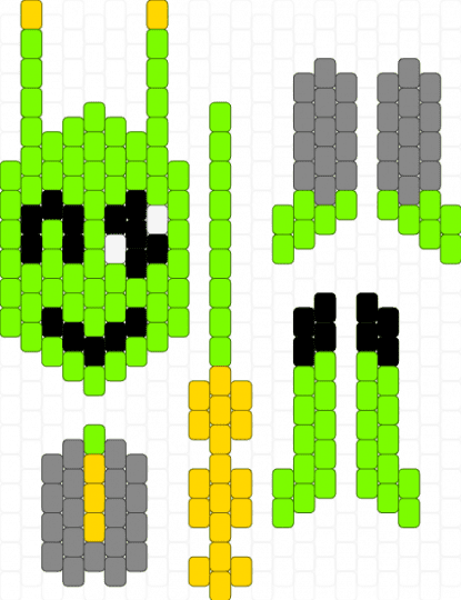 Alien doll:3 - green