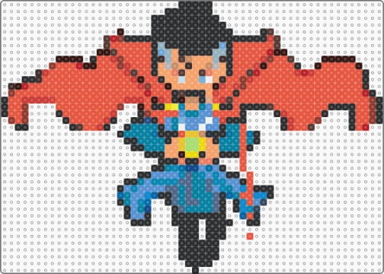 Dr strange - colorful, light blue, red, teal