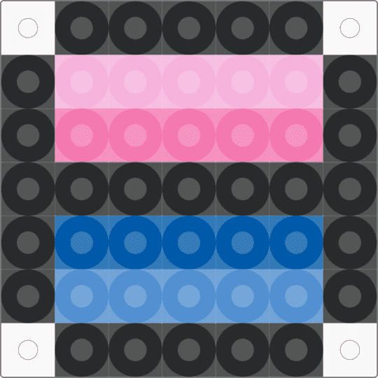Omni pin - black,pink,pride,omni,omnisexual,pin,fuse bead,pride pin