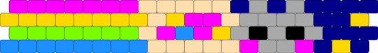 Smaller Nyan cat cuff for rotator - pink,beige,purple,yellow,nyan cat,colorful,rotator,retro