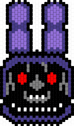 withered bonnie - black,purple,fnaf,bonnie,fnaf 2