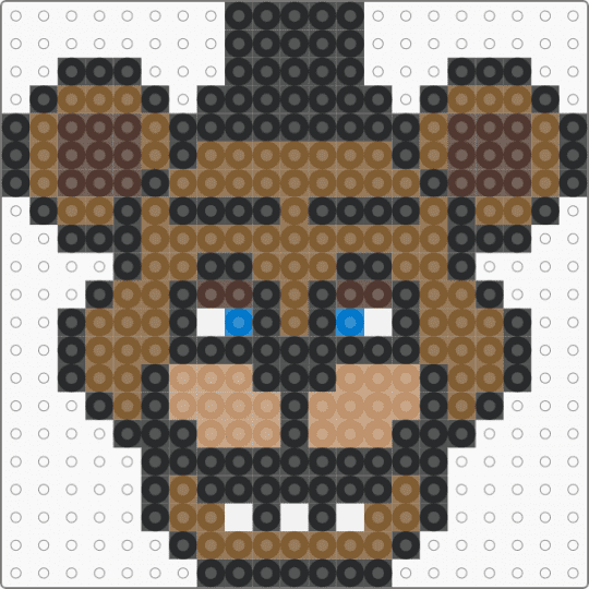 pixel freddy!! - black,tan,fnaf,freddy,brown
