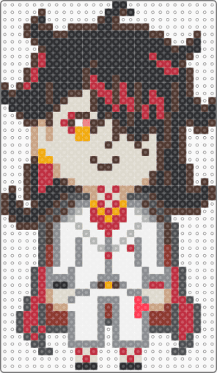 Vox Akuma [Nijisanji EN - Luxiem] - brown,gray,red,beige,vox akuma,nijisanji,nijisanji en,niji,niji en,vox,akuma,vtuber