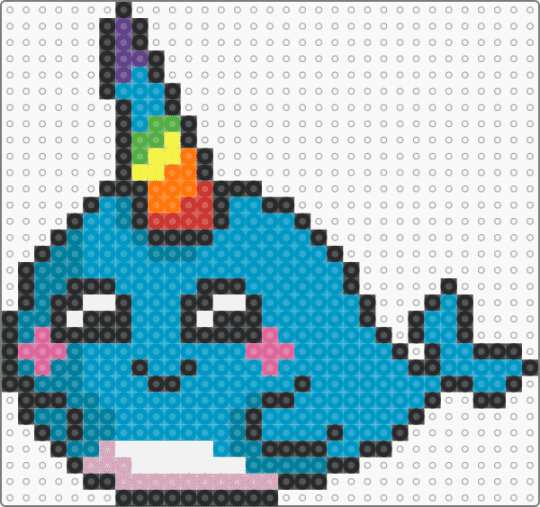 Narwhal - light blue,teal