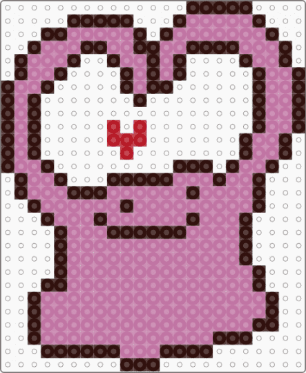 Heart ditto - brown,pink