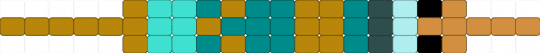 Hera worm - gold, greek mythology, hera, light blue, teal