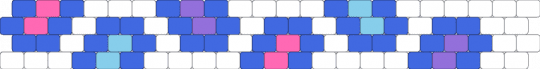 Sprinkle Cuff (22 wide) - white,blue