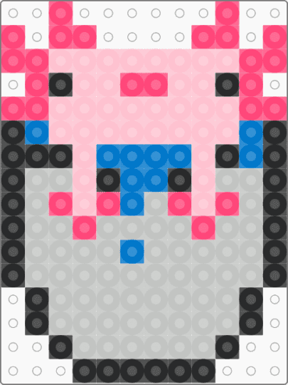 Minecraft axolotl in a bucket - pink,beige